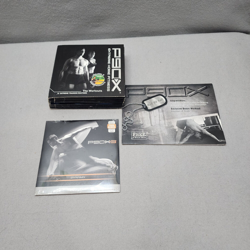 Beachbody P90X Extreme Home Fitness - 12 Disc DVD Set Complete Plus 2 bonus DVDs